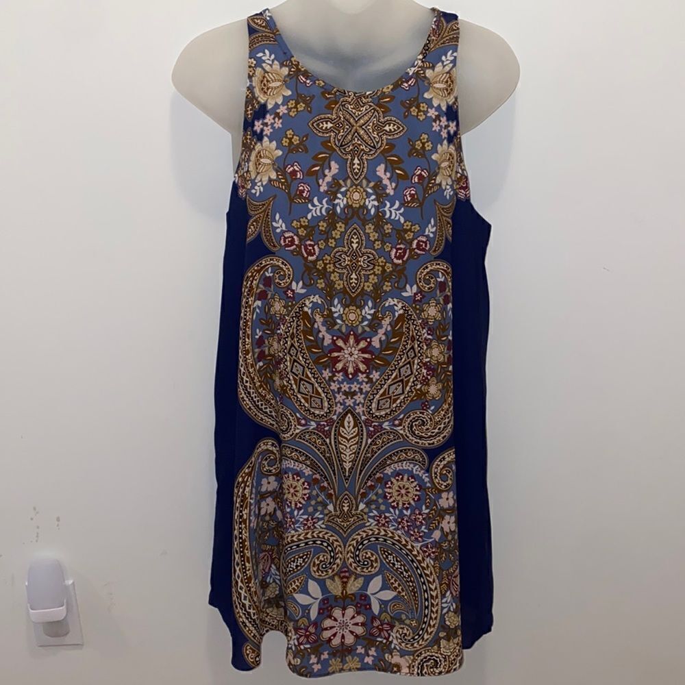 ArkΒ nβCo & Co Dress Tunic Top Shirt Paisley Blue NWT SmallβS